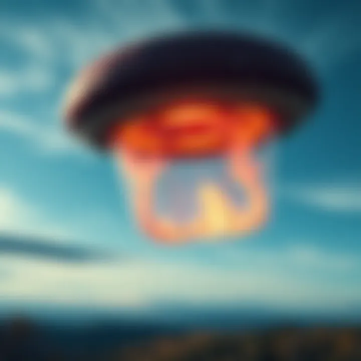 Tic-Tac Shaped Object in Poland Sky A tic-tac shaped object hovering in the sky over Poland, capturing the attention of locals.