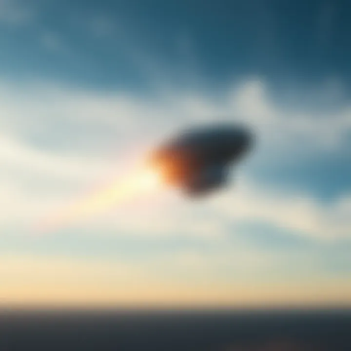 Footage of a UAP shaped like a Tic Tac flying in the sky