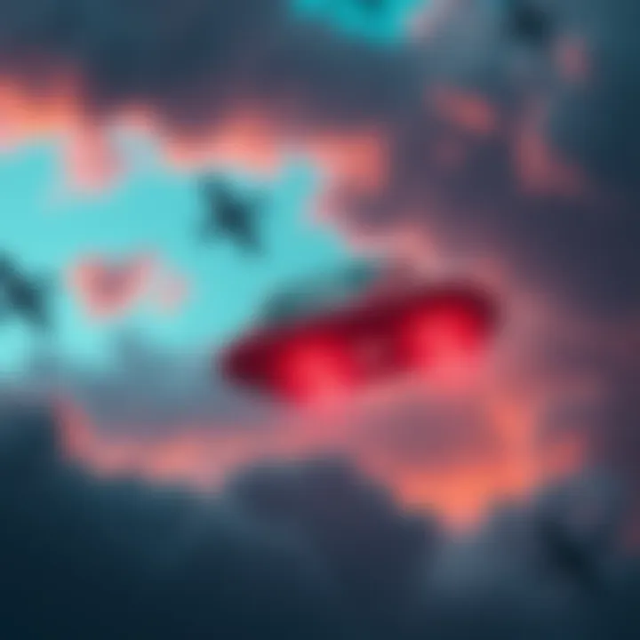 A still image from recent footage showing a UAP shaped like a Tic Tac floating in the sky, capturing attention and curiosity.