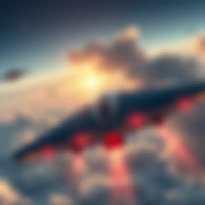 An illustration of the Tic-Tac UAP in the sky, showcasing advanced propulsion technology associated with Lockheed Martin, symbolizing national security concerns.