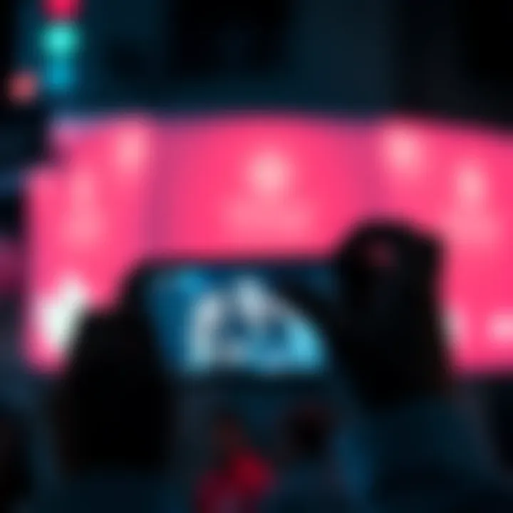 A person looking at a smartphone displaying TikTok videos about secrets and cults