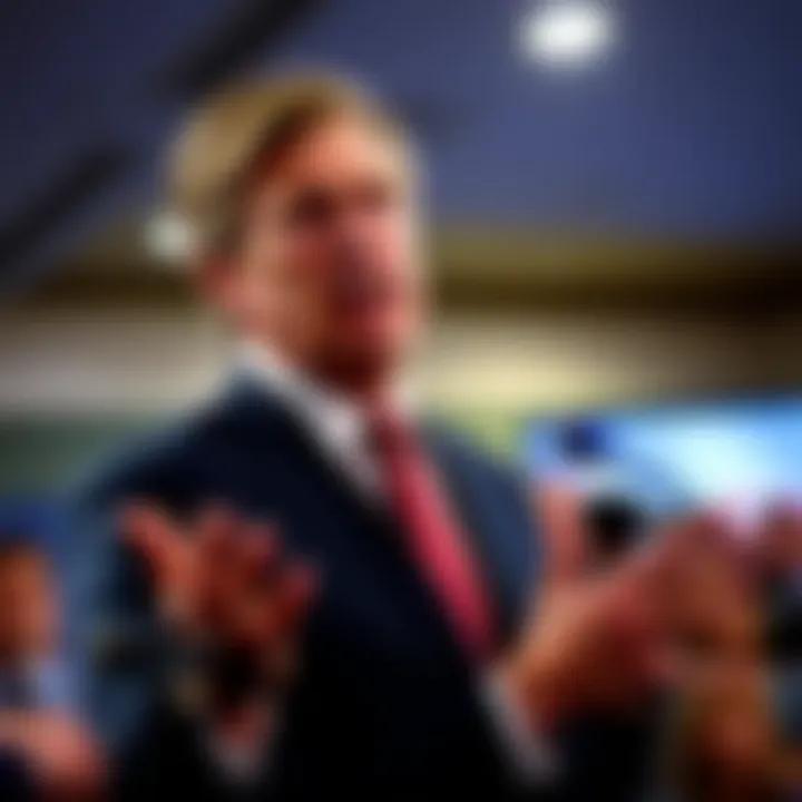 Congressman Tim Burchett at a press conference expressing concerns about classified information