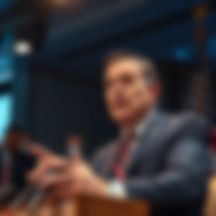 Congressman Tim Burchett speaks at a press conference, claiming aliens are real and that the government is hiding information.