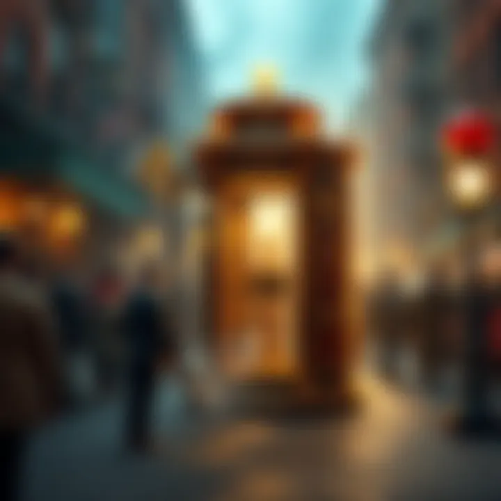 A person stands beside a time machine in a bustling 1880s New York street, aiming to save Nikola Tesla's inventions.
