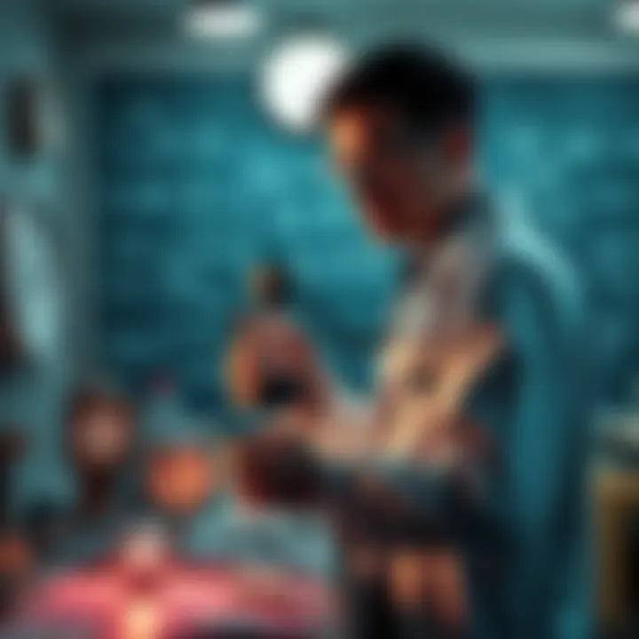 A scientist working with a time travel device in a lab setting, surrounded by clocks and equations on a chalkboard.