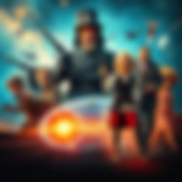 A collage of significant time travel moments, including historical figures and iconic time machines, set against a cosmic background.