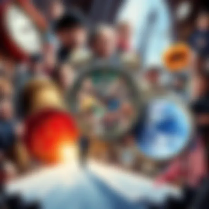 A surreal collage depicting iconic memes from various decades intertwined with elements of time travel, like clocks and portals A creative representation of time travel showcasing memes from different eras