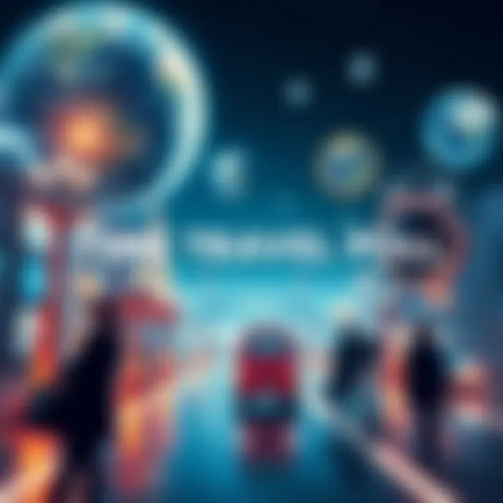 Time Travel Poll Graphic showing a poll asking where people would like to time travel, featuring past and future imagery