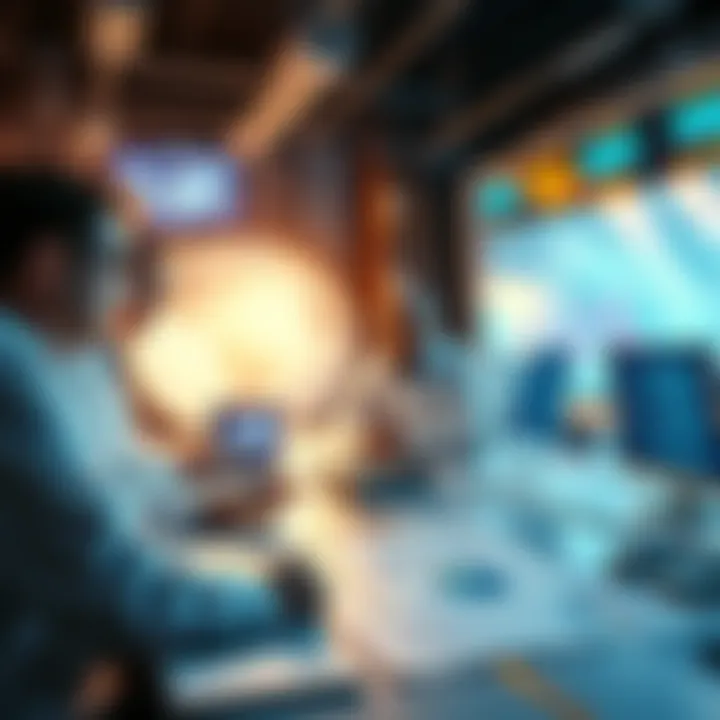 A group of researchers discussing time travel theories with charts and data on a table