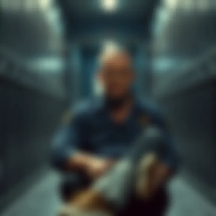 Timothy McVeigh sitting in a prison cell, reflecting on his time after the Oklahoma City bombing