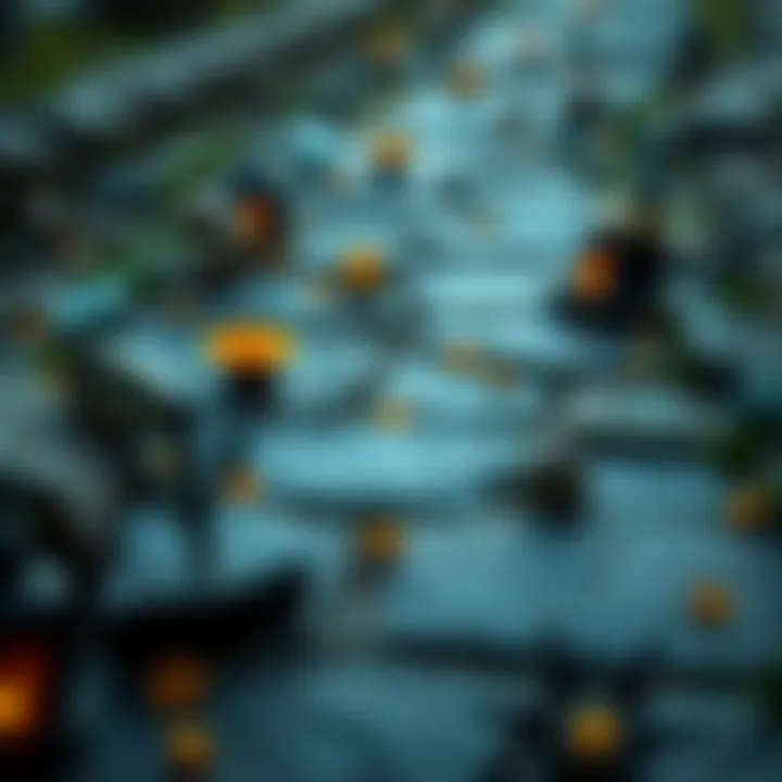 A collection of small tokens like crystals, flowers, and handmade items placed on a stone path, symbolizing goodwill for witches in the community.