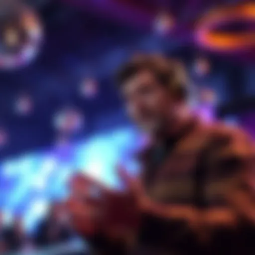 Tom DeLonge speaking about Chris Bledsoe's beliefs in orbs during a public event