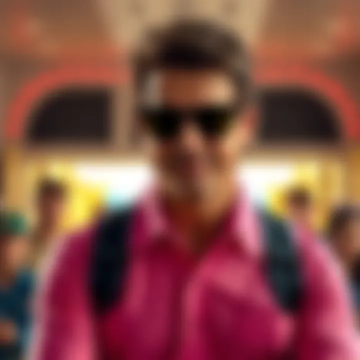 Tom Cruise makes a surprise appearance in the Kappa Mikey intro wearing sunglasses and a pink shirt, referencing his classic style.