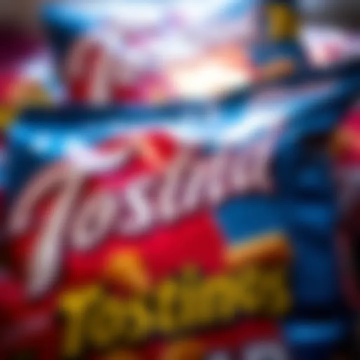 A close-up of Tostino's snack packaging showing the brand name