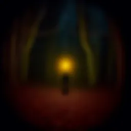 A trail camera image showing a shadowy figure in the woods, sparking discussion about skinwalkers.