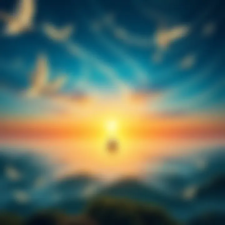 A serene landscape representing clarity of mind and meditation