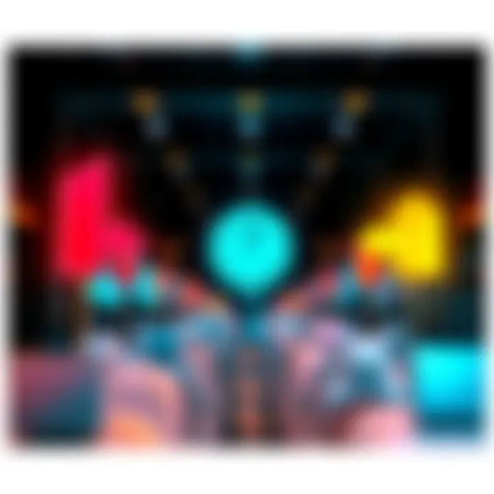 A visual representation of significant changes symbolizing the end of old events and the start of new ones, featuring symbols of change like arrows and clocks.