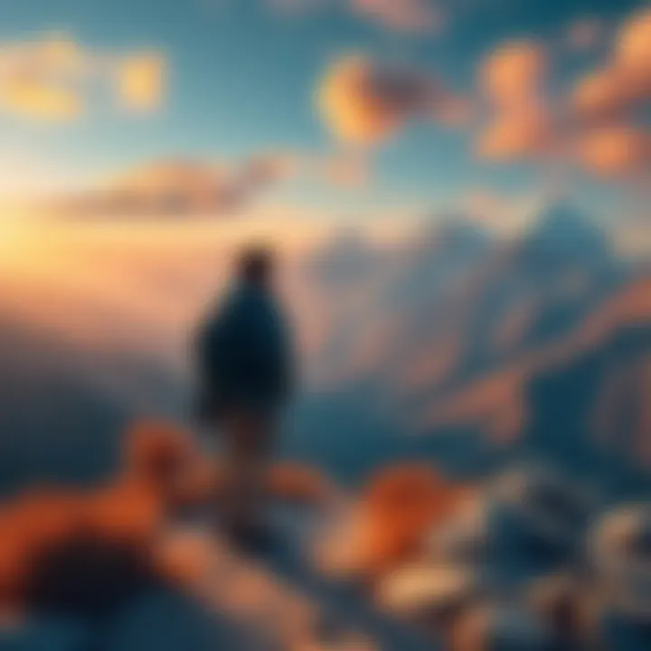 A traveler standing on a mountain trail in Nepal, looking thoughtful amid stunning scenery.