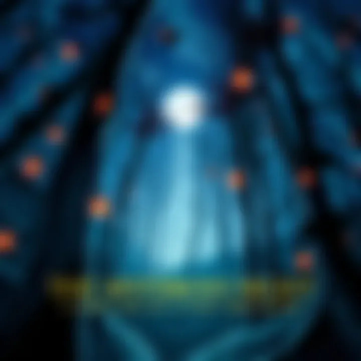A captivating illustration depicting an otherworldly scene in the woods, infused with elements of mystery and intrigue, showcasing the essence of Travis Walton's alleged abduction story.