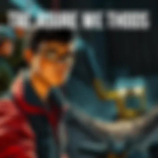 A scene showing two options for finding treasure: a character named Gary looking nervous and a mining operation with machinery digging at the ground.