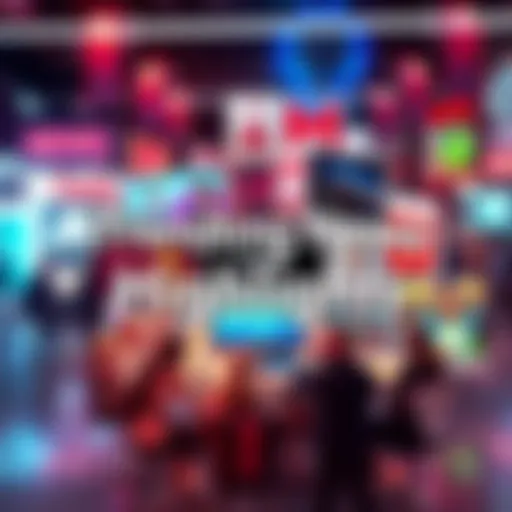 A collage of popular news items and updates showcasing current trends and finds.