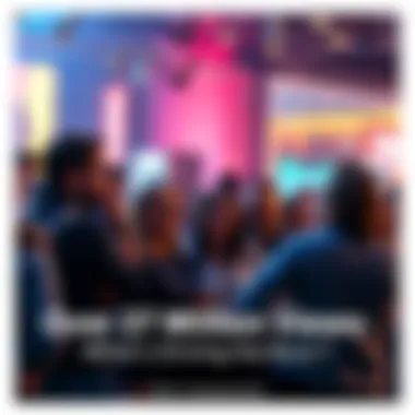 Group of people discussing a trending topic passionately, showing excitement and engagement.