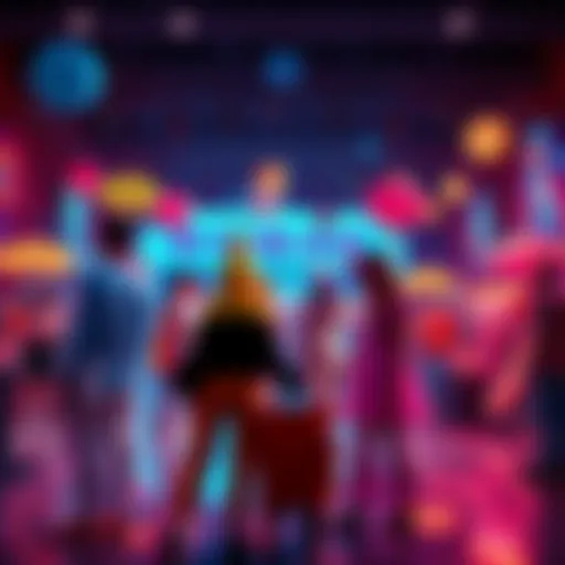 A colorful display of unique costume ideas generated by AI, showcasing various creative themes for events.