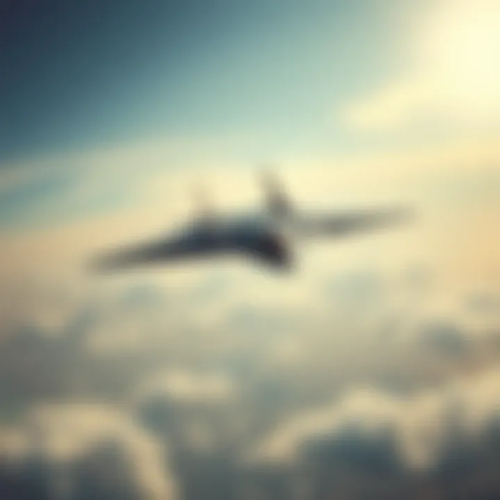 A triangular-shaped aircraft flying quietly in the sky, showing unusual flight patterns with a unique sound signature.