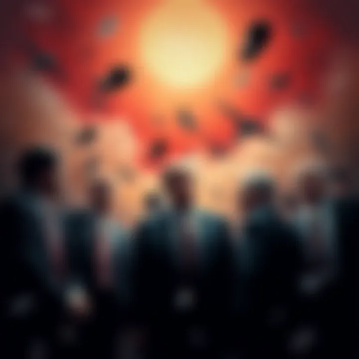 Trump's administration under fire for covering up Epstein files and controversial events, with a chaotic atmosphere and concerned officials discussing strategies to manage the narrative.