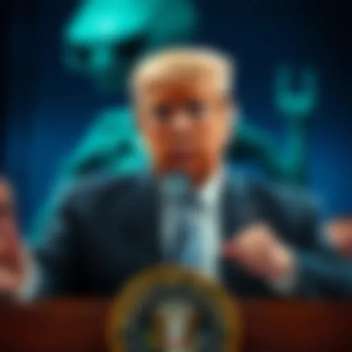 President Trump announcing the release of documents about aliens on Earth after the documentary 'The Age of Disclosure'.