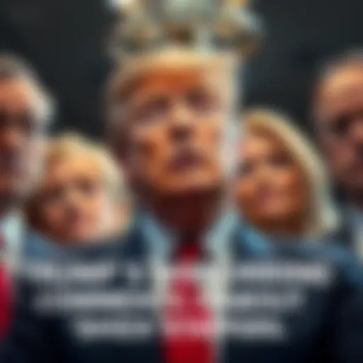 Donald Trump making controversial remarks in front of his aides, who look concerned