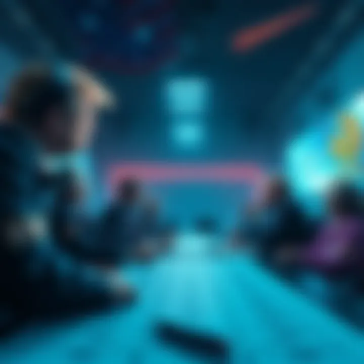 A scene showing government officials discussing who to save during a comet crisis, highlighting a lottery system