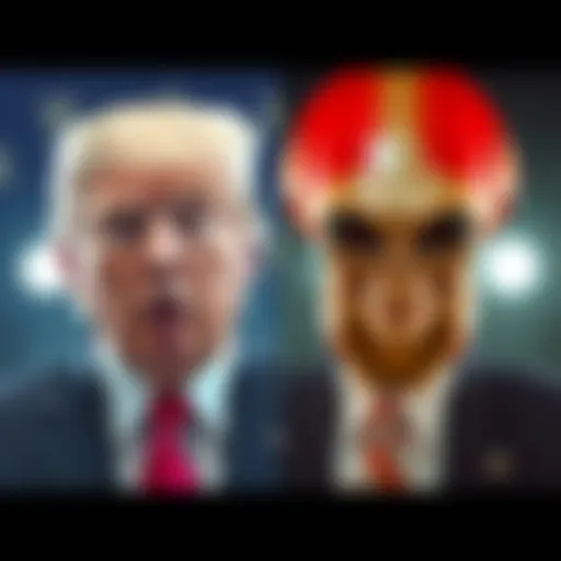 Trump's AI meme alongside alien image A side-by-side comparison of President Trump's AI-generated meme and an earlier alien-themed image, highlighting their similarities.