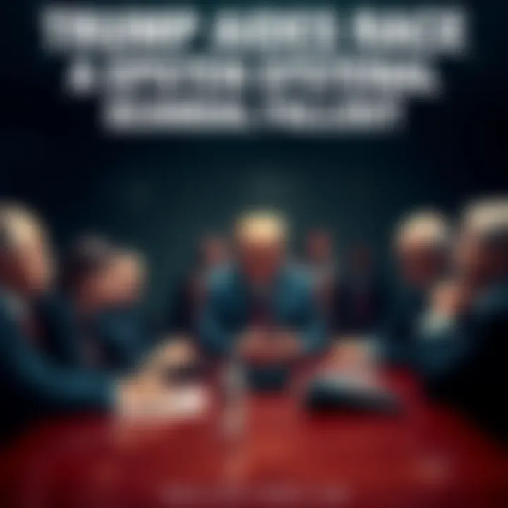 Trump aides in a tense meeting discussing strategies to handle the Epstein scandal fallout