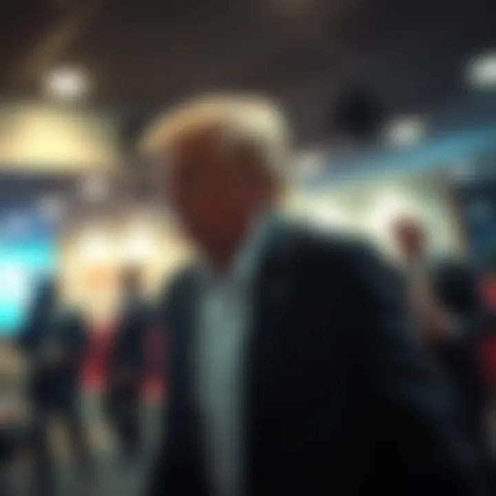 Footage captures a man who seemingly shapeshifts as he is escorted away by security at a Trump event.