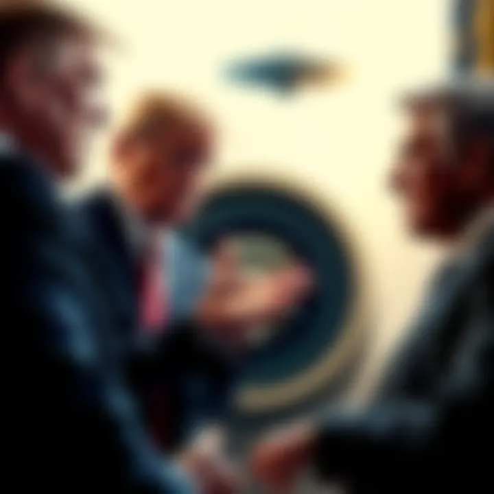 President Trump asking Rep. Burchett about UFOs, both engaged in serious conversation