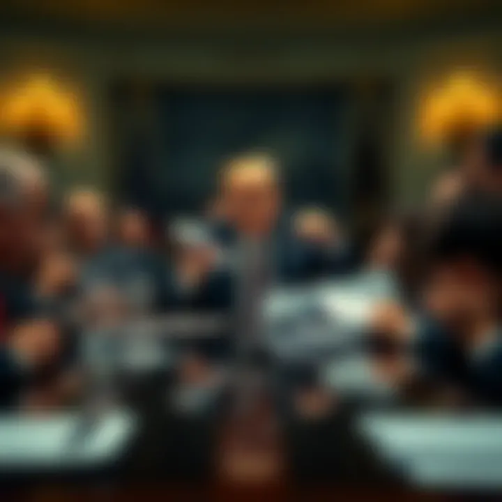 President Trump discussing files related to extraterrestrial life during a cabinet meeting