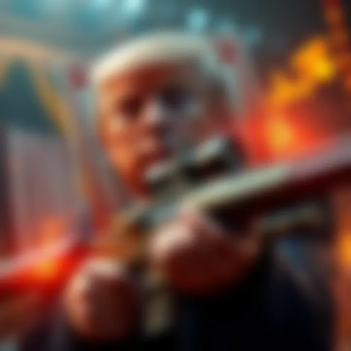 A visual of the Illuminati card featuring Trump and a sniper, symbolizing political connections.