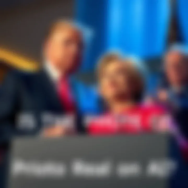 A digitally altered photo showing Trump and Clinton together, raising questions about its authenticity.