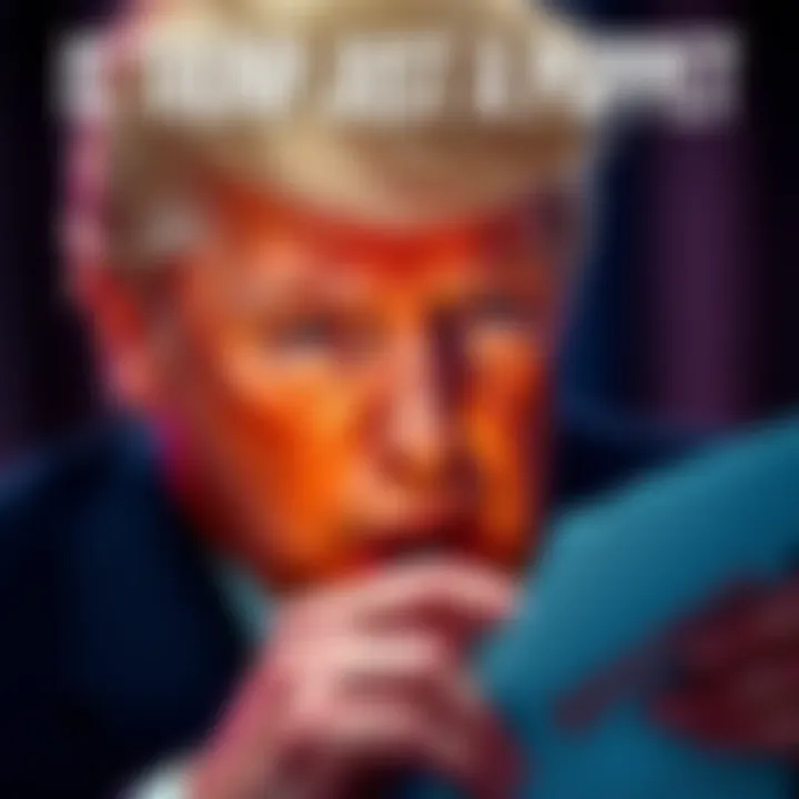 Donald Trump with a thoughtful expression, looking at documents marked with a redaction stamp, symbolizing the Epstein files debate.