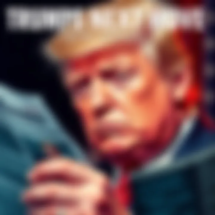 Trump Faces Challenges After Epstein Files Donald Trump looking concerned while reading news articles about the Epstein files, with a serious expression on his face