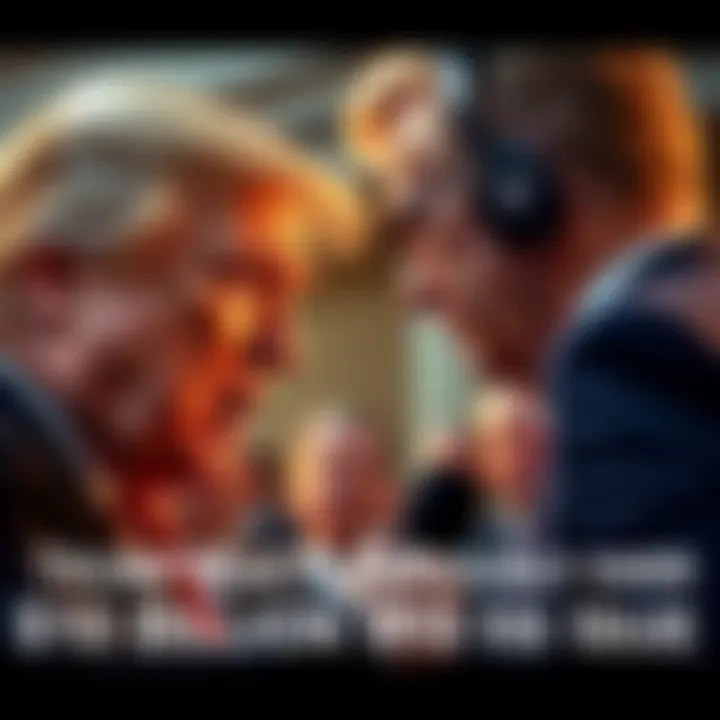 Former President Trump confronts a reporter about the $10 billion IRS issue, visibly frustrated with his response