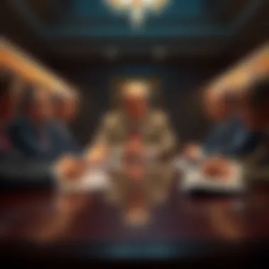 Trump Speaking with Senate Republicans Donald Trump in a meeting with Senate Republicans discussing nominee Blanche's confirmation