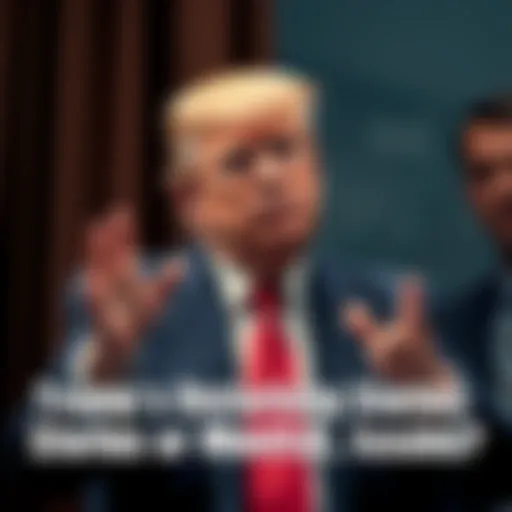 Donald Trump gestures while denying he drew a sketch for Jeffrey Epstein's birthday, amidst media scrutiny