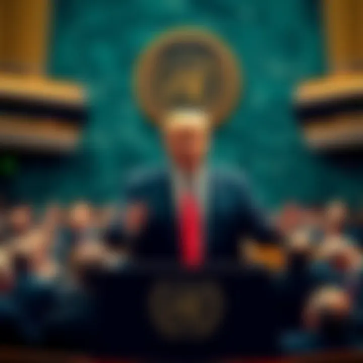 President Trump addressing world leaders at the United Nations General Assembly, advocating for global unity and peace.