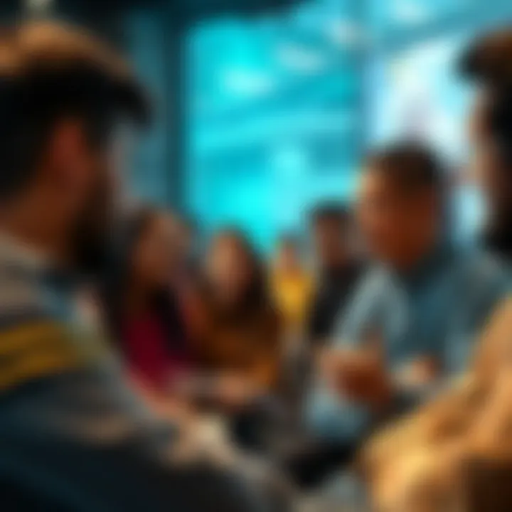 A diverse group of people engaged in a thoughtful discussion, pondering the effectiveness of truth content on knowledge retention.