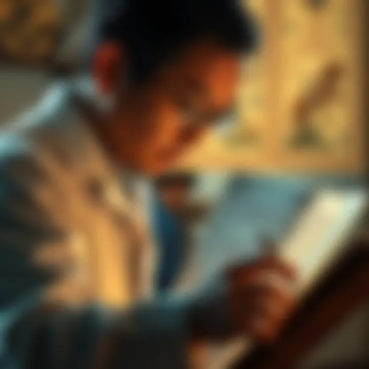 Masataka Tsuchimoto analyzing the Voynich Manuscript, showcasing its text and illustrations