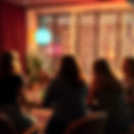 A group of people sharing their feelings about their Twin Flame experiences in a warm, inviting setting.