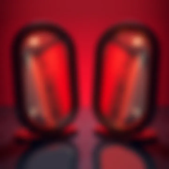 A scene showing two mirrors placed directly across from each other, reflecting each other's images