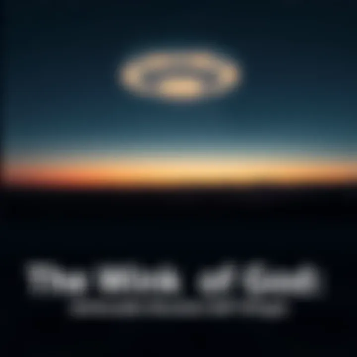 A glowing unidentified aerial phenomenon captured over a Ukrainian landscape at dusk, with a dark sky filled with stars.